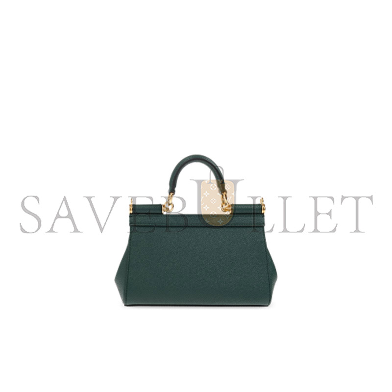 DOLCE & GABBANA WOMEN'S GREEN SMALL SICILY TOTE BAG (19*13*6cm) 